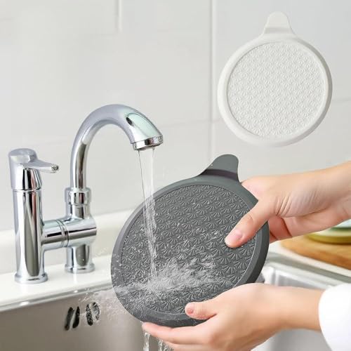 Phyxiul �V���R���r�����J�o�[ ���a15cm �V���N �ӂ� �r���a �����r���X�g�b�p�[ �V�����[�r�����J�o�[�A�N�Z�T���[ �՝f���݌v �L�b�`���V���N �o�X���[�� �����h���[�p �i�O���[�j