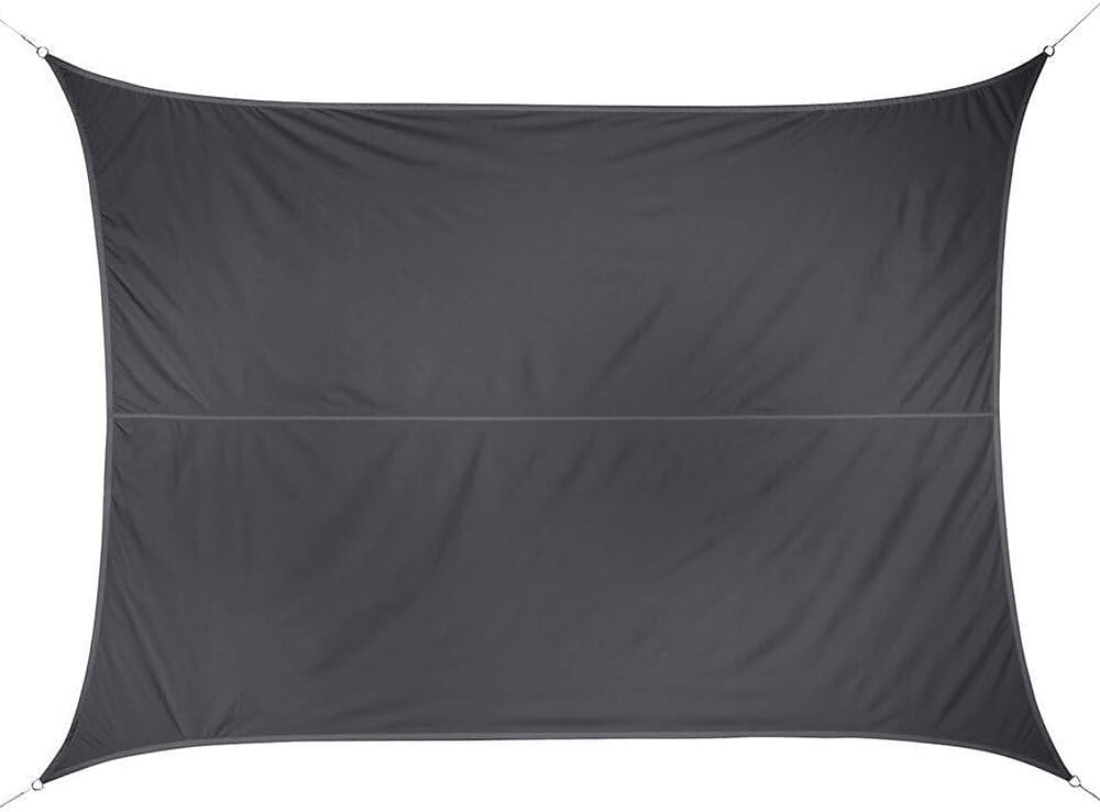 Eminza Curacao Rectangular Sail Sun Shade 4 x 3 m Grey