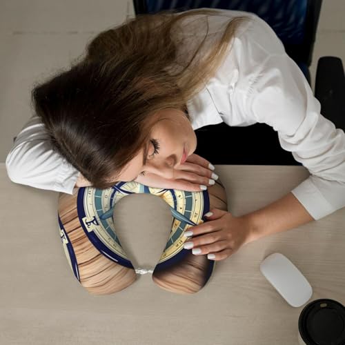 Almohada cuello en U espuma viscoelástica negra miniatura 7