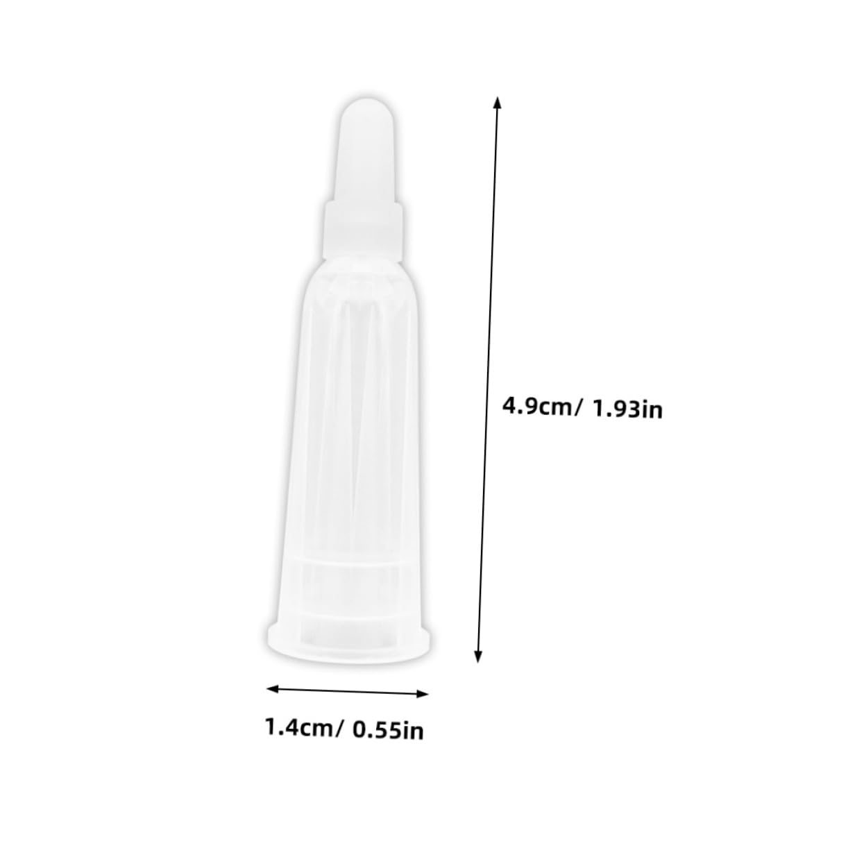 BELLIFFY Lab Opener 6pcs Replacement Tips No Luer Lock Caps Dropper Tips Liquids Dispensing Vial Caps