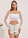 Lemon Girl Women Fishnet Crop Tops Lingerie Babydoll Top Chemise One Size US 2-18