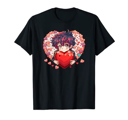 Único lindo anime arte día de San Valentín Camiseta