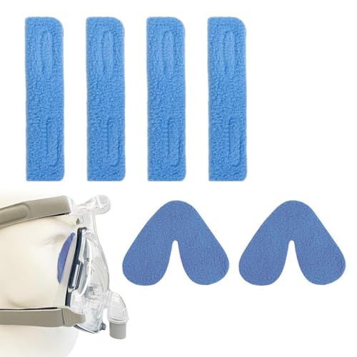 Set de 6 Piezas (4 Almohadillas para Orejas de Cánula Nasal + 2 Almohadilla Nasal para CPAP Mascarilla), almohadillas suaves para los oídos, Almohadilla Protectora para Nariz