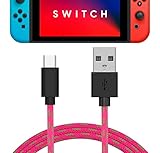 Longueur supplémentaire : 1,8 m de long, le câble est assez long pour être utilisé à une distance de la pièce de votre source d'alimentation pour fonctionner comme un câble d'extension (conçu pour Nintendo Switch, mais fonctionne également avec Switch Lite, OLED et tout téléphone portable ou tablette USB-C Android)
