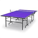 Tischtennisplatte Indoor, Tischtennistisch klappbar, 9 Fuß Tischtennisplatten - Schneller Aufbau - inklusive Netz, 274 x 152,5 x 76 cm