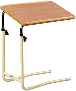 Peformance Health Overbed Table, Height Adjustable, Lightweight Chair/Bed Table for Elderly, Use for Meals, Work and Activities, 66 x 64 x 46 cm