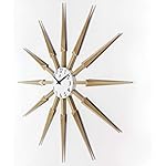 24-Inch Starburst Midcentury Wall Clock