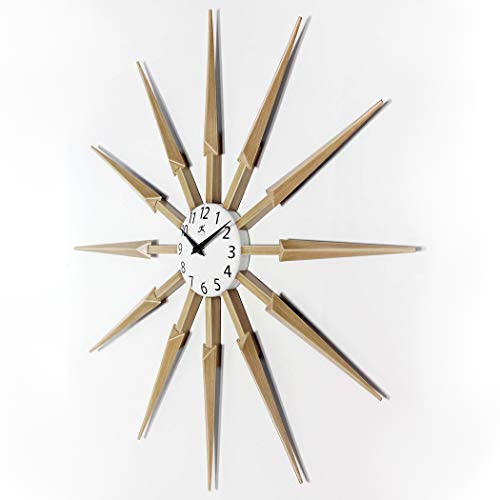 24-Inch Starburst Midcentury Wall Clock
