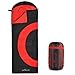 Abco Tech Sleeping Bag – Envelope Lightweight Portable, Waterproof, Comfort with Compression Sack - Great for 4 Season Traveling, Camping, Hiking, Outdoor Activities & Boys. (Single)