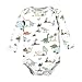 Hudson Baby Unisex Baby Long-Sleeve Bodysuits and Pants, Dinosaur Adventures Long-Sleeve, 6-9 Months