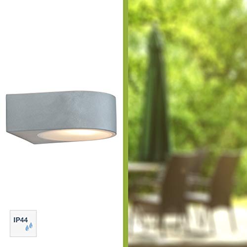 Brilliant AG 96104/11 Brilliant Applique exterieure Tyler IP44 1 x E27, Verre, 60 W, Titane