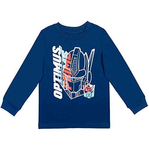 Transformers Bumblebee Optimus Prime Little Boys 2 Pack Graphic T-Shirts Yellow/Navy 7-8 thumb #1