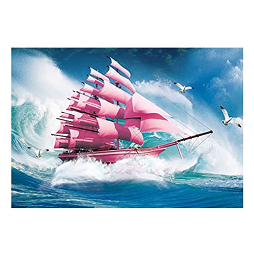 Broderie diamant voilier 5D kit complet à offrir ou pour soi