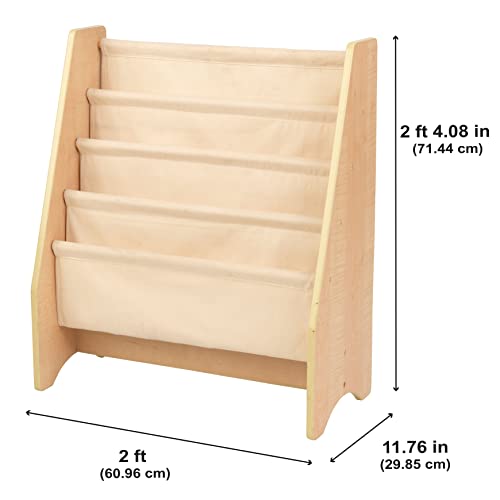 Kidkraft Wood And Canvas Sling Bookshelf Furniture For Kids – Natural, Gift For Ages 3+ #TOP2