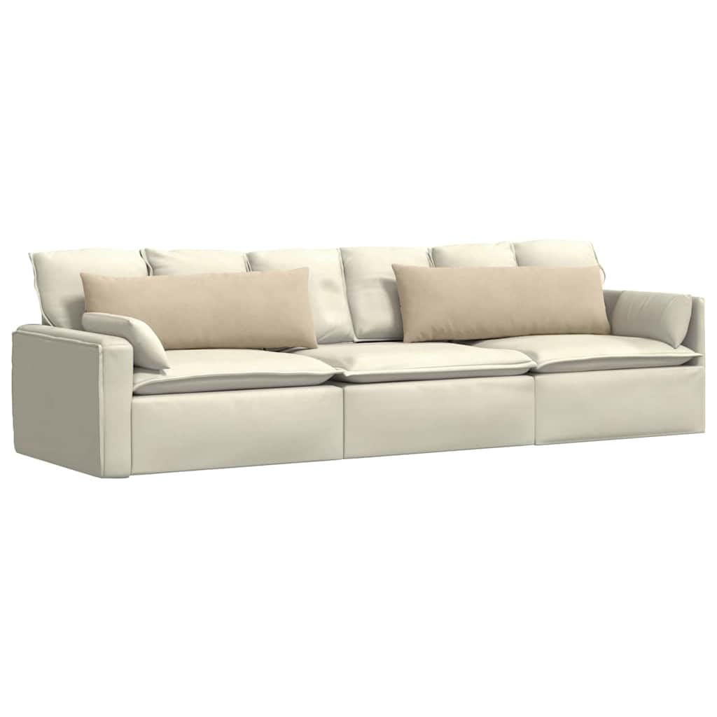 Coussins moelleux crème pour sublimer votre canapé et vos soirées cocooning