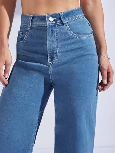 Image of Miss Chase Women's Skinny High Rise Cropped Stretchable Denim Jeans