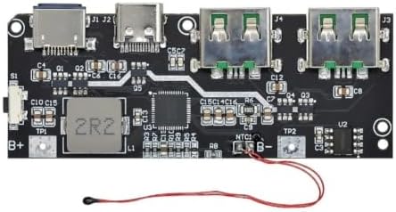 22.5W USB Bank Module, Bidirectional Charging Board with PD3.0 +, DIY 4.2V-4.5V Cells, Black(B) — view 4