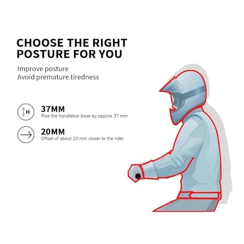 Abrazaderas elevación aluminio para Z500 Z400 manillar 4