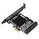 Annadue Pci SATA Karte, 8 Port Pcie zu Sata3.0 Erweiterungskarte SATA Controller Erweiterungskarte Sata3.0 Interface Erweiterungskarte für PC