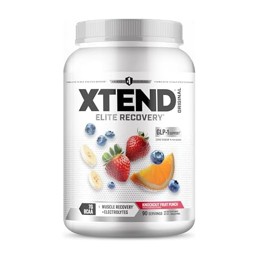 XTEND Original BCAA Powder Knockout Fruit Punch | Sugar Free Post Workout Muscle Recovery Drink with Amino Acids | 7g BCAAs for Men & Women | 90 Servings