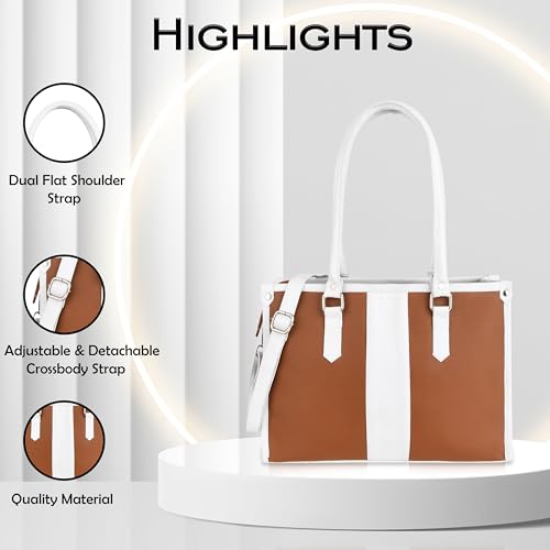 Image of ProArch Leather Core Strip Purse for Women Shoulder Bag for Women and Girls | Anti-Theft Pocket Slick Flap | Backpack Handbag