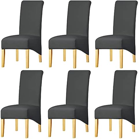 KELUINA Stretch XL Chair Covers Set of 6 Cover