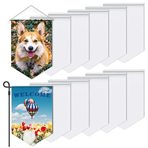 Bandera de jardín de sublimación en blanco (12 piezas)