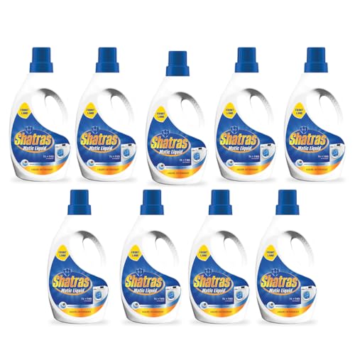 Image of SHATRAS Matic liquid Detergent for fabric care, 100% Tough Stain Removal In Front Load Machines, For All Types Fabric (Blue 9)