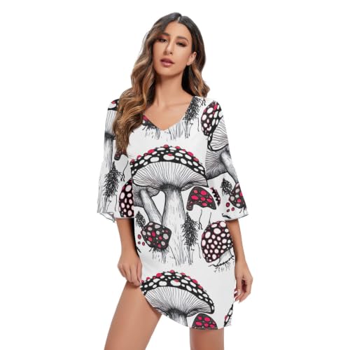 Robe courte en mousseline légère pour en finir avec les vêtements lourds