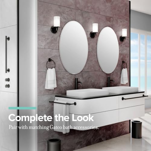 Image of Gatco 4241MX Latitude II, 18 inch Towel Bar, Matte Black