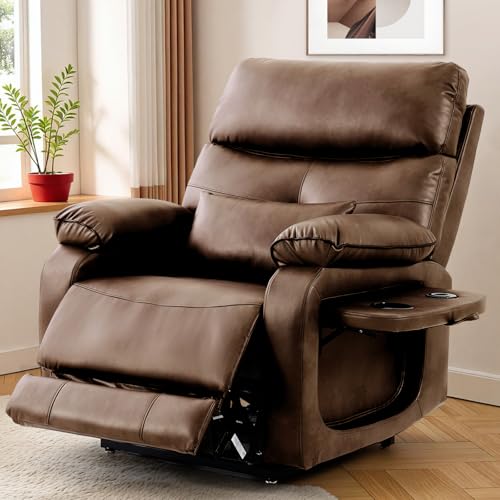 Image of Recliner Sofa Chair | Reclining Chair with Adjustable Backrest & Footrest | Premium Fabric, High Density Foam Perfect for Living Room Color Ochare