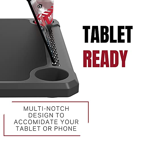 Kom Cycling Media Display - Indoor Cycling Desk For A Bicycle Trainer - Bike Desk Creates A Rad Indoor Cycling Pain Cave - The Bicycle Trainer Desk Is Perfect For Displaying Zwift, Tr, And Wahoo Suf! #TOP3