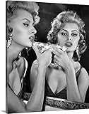 Photo Art Print by PHOTOOH! ~ Sophia Loren c. 1950's - Black & White Vintage Hollywood ~ Wall Art Photo Posters Movies Star Sports Celebrity Canvas Pictures for Modern Home Office Art Decor Celebrities Prints Unframed Photograph RePrint RP (8 X 10 GLOSSY PRINTS)