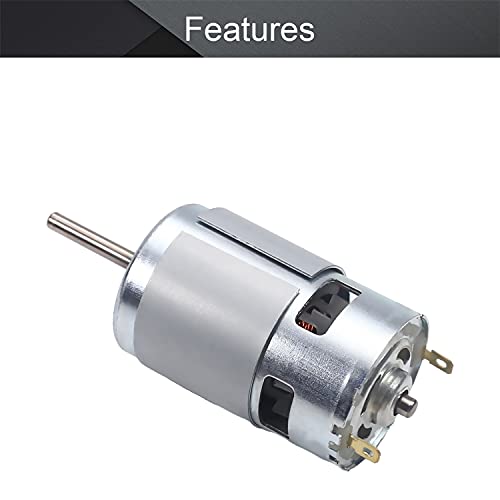 Image of Fielect 1 Pcs DC Motor 24V 20000RPM 1A Micro Motor Mini Motor Electric Motor Round Shaft for RC Boat Toys Model DIY Hobby