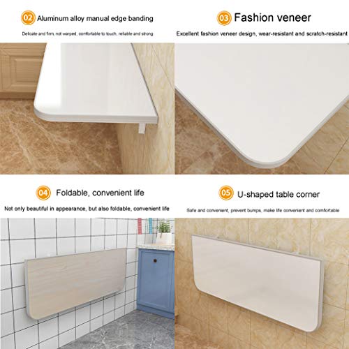 Table murale rabattable : fini le manque de place grâce à ce bureau en bois pliable - 6