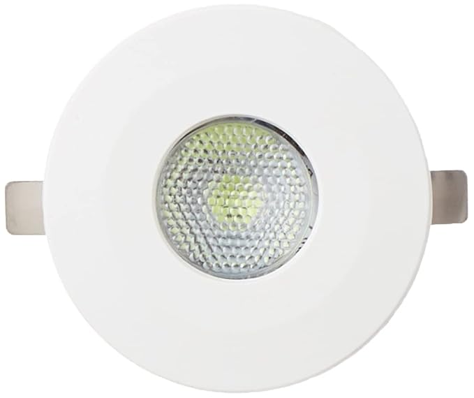 wipro Polycarbonate Garnet 2W Led Integrated Spotlight | Green Color | Compact Design Ceiling Spot Light for Cabinets & Wardrobes| Cutout - 33Mm|Pack of 4