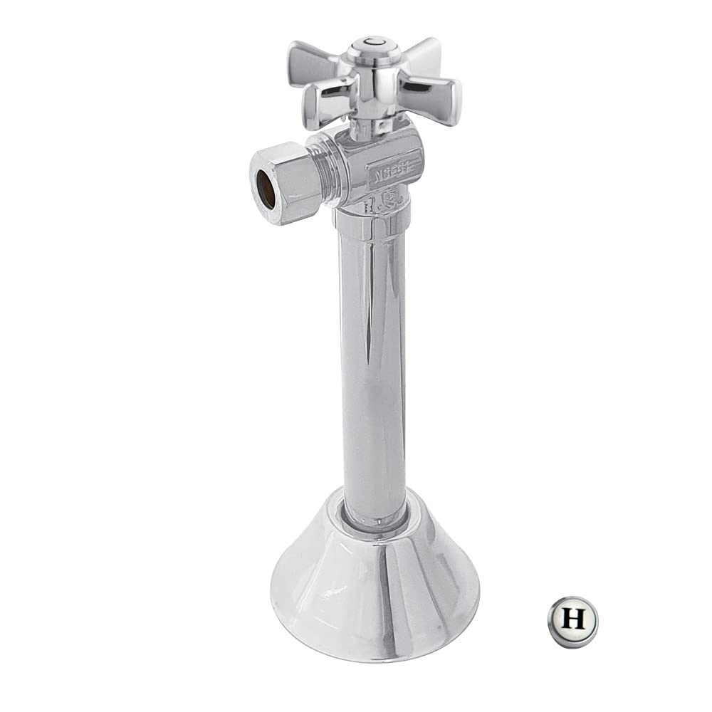 Robinet d'arrêt Kingston Brass CC83201ZX au design Millennium en chrome brillant