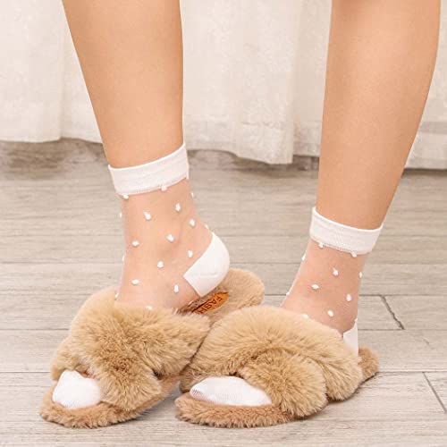 Campsis Women Sheer Ankle Sock Cute Ultrathin Transparent Mesh Socks4