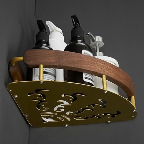 Étagères de douche d'angle support mural shampoing et égouttoir