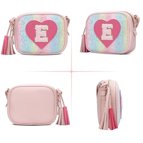 Image of KKXIU Birthday Gifts for Girls Initial Toddler Purse Cute Kids Crossbody Bag
