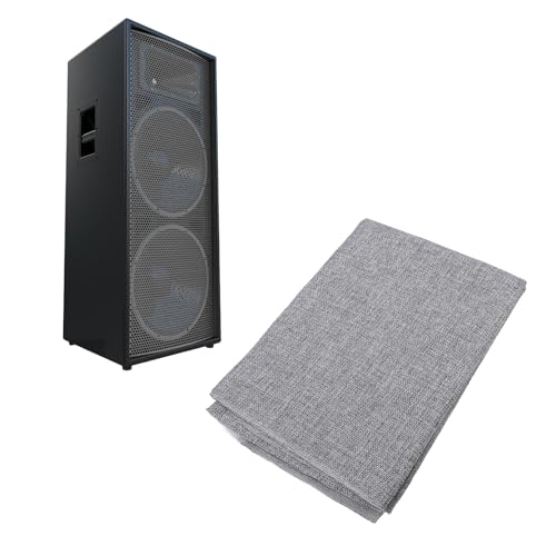 150 x 50cm Speaker Grill Cloth Fabric, Scratchproof Stereo Fabric Replacement for Home Speakers, Stage Audio Speakers and KTV Boxes Repair (Gray)