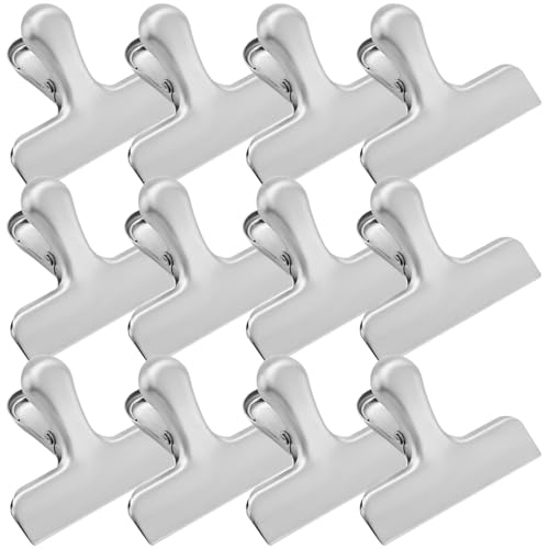 Catálogo para Comprar On-line Bolsas para pinzas , listamos los 10 mejores. 41 Clips para Bolsas de Alimentos, Paquete de 12 Clips para Bolsas de Acero Inoxidable, 3 Pulgadas de Ancho, Adecuado para Almacenamiento de Alimentos, Aperitivos