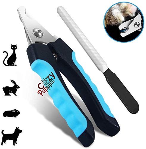 COZY PUPPIES Pet Nail Clipper Animal Claws Scissor & Free Nail File, with Safety Lock and Protective Guard to Avoid Over Cutting - Suitable for Dogs Cats Birds - Color May Vary (B08VJGGVB7) Amazon Price History, Amazon Price Tracker