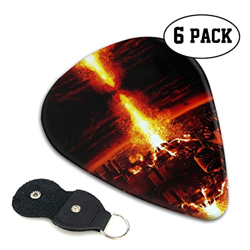 Volcano Lot de 6 médiators pour guitare acoustique, guitare électrique, basse, ukulélé – fins, moyens et épais - Les Beatles, Paul McCartney, John Lennon, RIngo Starr, George Harrison Volcano Lot de 6 médiators pour guitare acoustique, guitare électrique, basse, ukulélé - fins, moyens et épais – Image 3