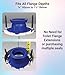 One N Done Toilet Flange Repair Kit – Complete Toilet Wax Ring Replacement Kit – Durable Waxless Toilet Ring – Includes Toilet Flange Bolts, Toilet Bowl Caps, and Toilet Flange Extension Kit (1 Pack)
