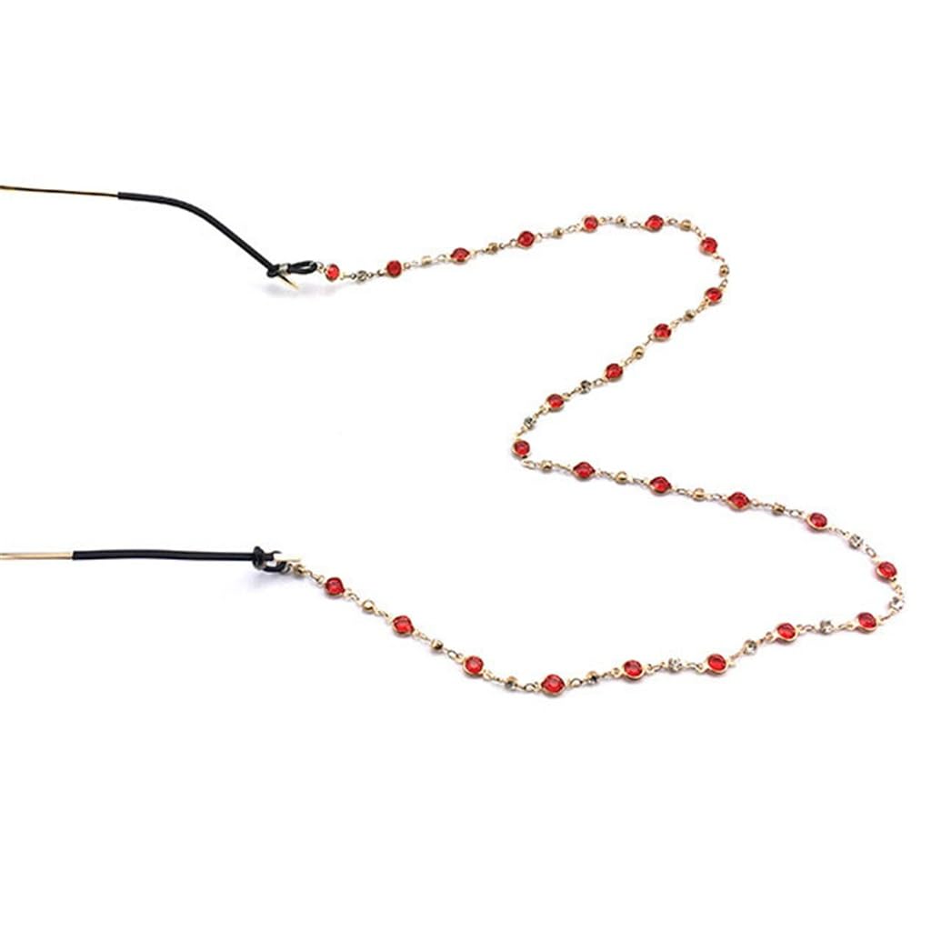 Bocchino Grande con Perline Collana Occhiali Catena Cordino Accessori Corda for Occhiali Anti-Perdita