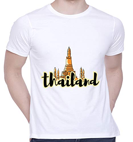 Image of CreativiT Graphic Printed T-Shirt for Unisex Thailand Tshirt | Casual Half Sleeve Round Neck T-Shirt | 100% Cotton | D00867-37
