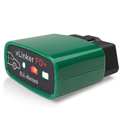 Vgate vLinker FD+ OBD2 Bluetooth Adapter – Diagnostic Code Reader for iOS, Android & Windows (Supports MS-CAN, ELM327)
