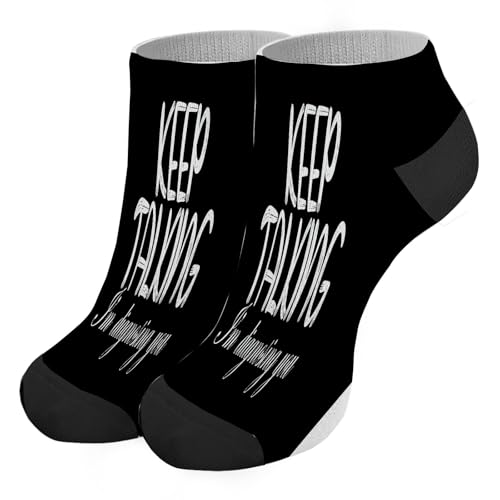 Keep Talking I'm Diagnosing You Athletic Socks Liner Socks for Youth Dress Sock Fashionable Sock2