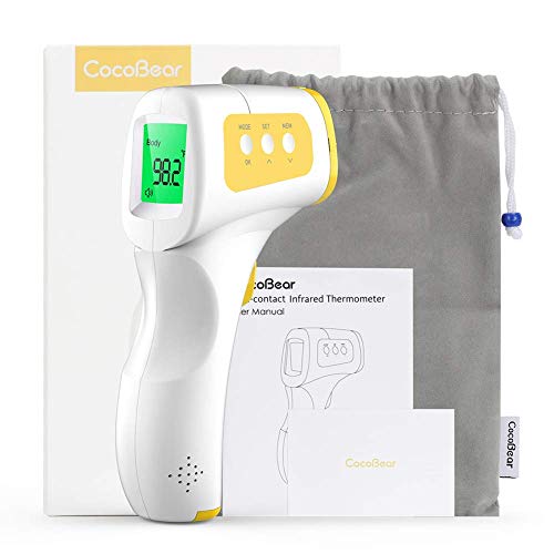 Baby Forehead Thermometer, Infrared Non-Contact Thermometer for Adult, Kids, Baby, Accurate Instant Readings No Touch Infrared Thermometer with 3 in 1 Digital LCD Display for Indoor and Outdoor Use